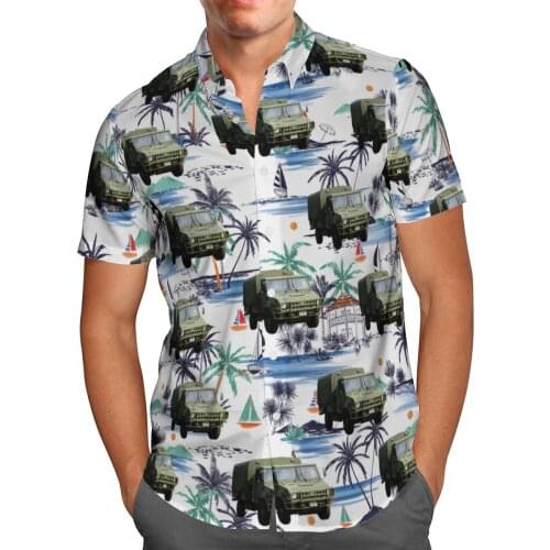 New Truck 3D Beach Breathable Hawaii Summer 2021 Shirt Short Sleeve Shirt Streetwear Oversized Chemise Hombre Blusa Masculina-44
