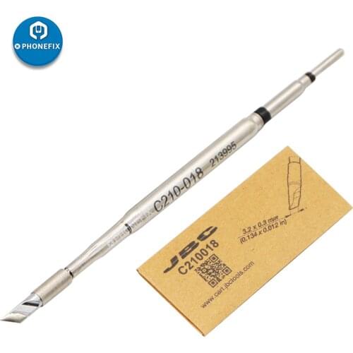 Original JBC Solder Iron Tips C210-018 for JBC T210-A T210-NA T210-PA Soldering Handle CD-2SE Solder Station Welding Repair Tool