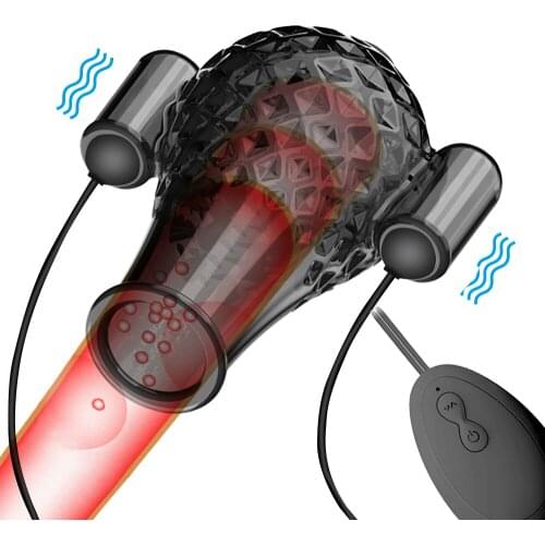 Sex Toys for Men Penis Trainer Glans Vibrator Penis Sleeve Enhancement Delay Lasting Glans Trainer Erection Male Masturbation