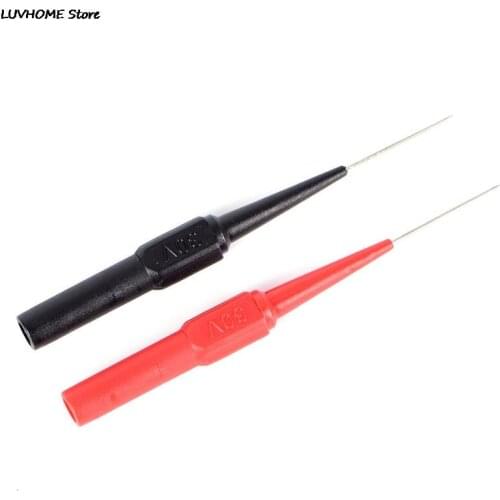 2pcs Non-destructive Universal Digital Voltmeter Multimeter Test Lead Probe Wire Pen Insulation Piercing Needle Test Probes