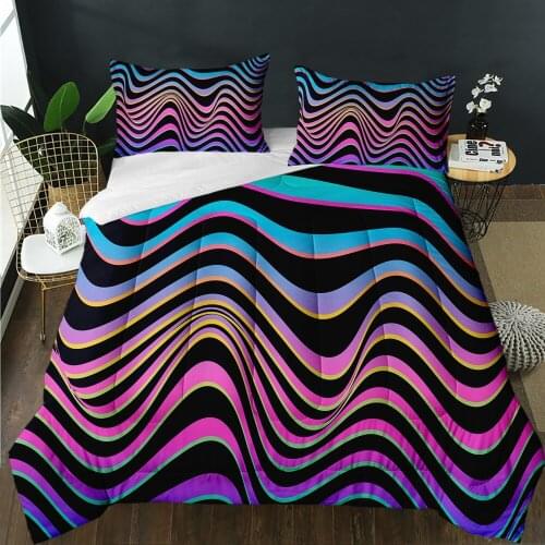 Custom Modern 3D Print Spiral Pattern Quilt Super Comforter Soft Quilting Suitable For Girls Boys Adult Home Bedroom Decor