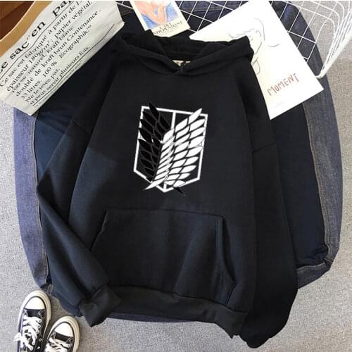 Anime Hoodie Attack on Titan Hoodied Men Long Sleeve Streetwear Harajuku Sweatshirt Women Unisex Oversized Sport Hoody Tops