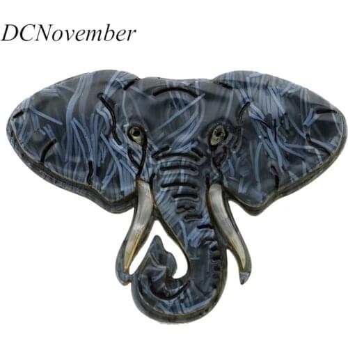 Vintage Elephant Brooches Pins Women Men Resin Acrylic Elephant Brooch Dcnovember Boutique Jewelry