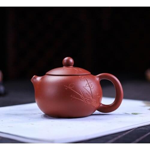 Yixing tea pot purple clay xishi teapot Authentic Ore beauty kettle Handmade Teaware Chinese Tea ceremony supplies 140ml