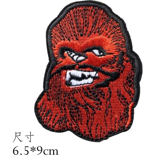 Factory custom service Creative ape Iron On Patch Farm Animal Motif Applique Cloth iron on can be customized