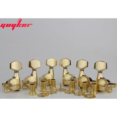 Gold Guitar Locking Tuners 1:20 Lock String Tuning Key Pegs Machine Heads Replacement for ST TL SG LP Style Electric Guitars