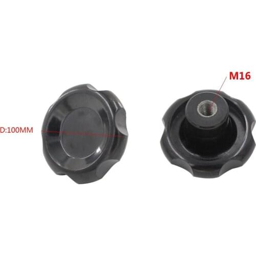 2pcs/lot M16 x 100mm Female Thread Corrugated Knob Handles Machine Replacement 16mm Thread 100mm Head Diameter Lobe Knob