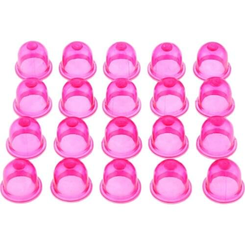 20pcs Plastic Primer Bulb Pump Oil Bubble fit for Walbro Poulan Craftsman Weed Eater WA WT 530035497 188-16 Carburetor Red