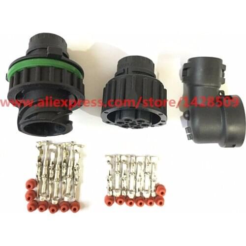 5 Set AMP 7 Pin 1718230 967650-1 965783-1 Auto Sensor Plug Waterproof Electrical Wire Connector For Car Oil Exploration Railway