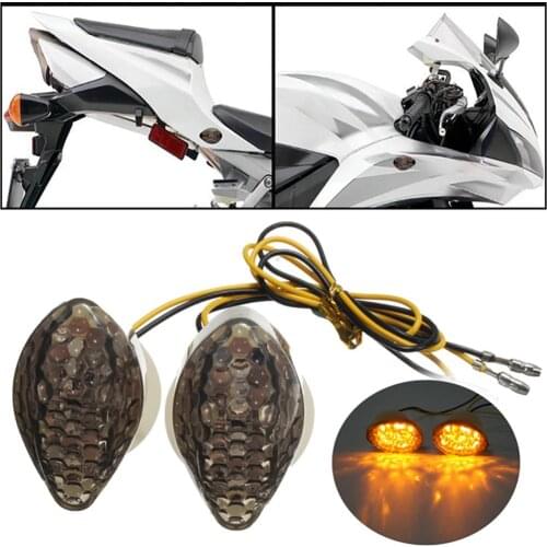 70% HOT SALES!!! 1Pair Smoke LED Flush Turn Signals Indicator Light Fit for Honda CBR600RR 03-12