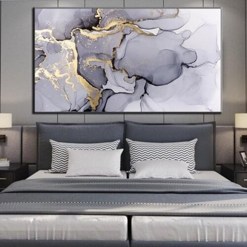 HD Texture Abstract Blue Poster and Prints Wall Art Canvas Painting Modern Nordic Home Decor Wall Picture For Living Room Cuadro