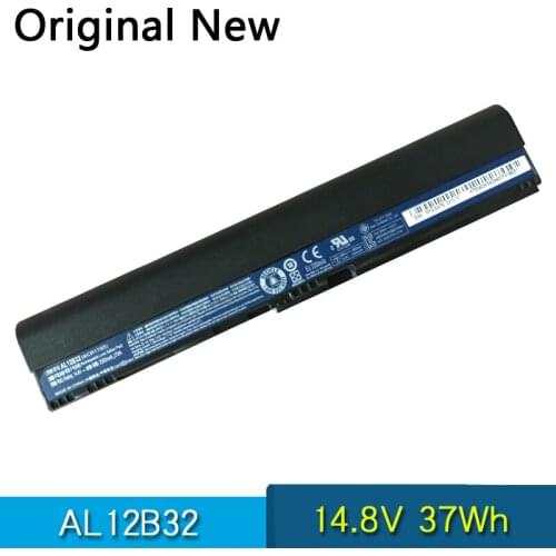 NEW Original AL12B32 AL12A31 AL12B31 AL12B72 Laptop Battery For Acer Aspire One 756 V5-171 725 TravelMate B113 B113M flat bottom
