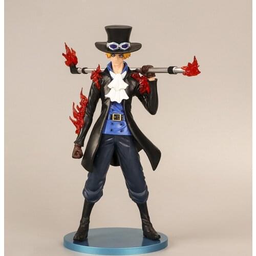 22CM One Piece Anime Revolutionary Army Sabo Action Figure PVC Collectible Model Toy Gift