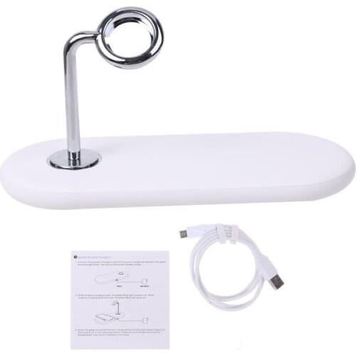 10W Wireless Charger 3-in-1 5 Coils QI Wireless Fast Charging Pad Simultaneously Charge for Phone Smart Watch Earbud