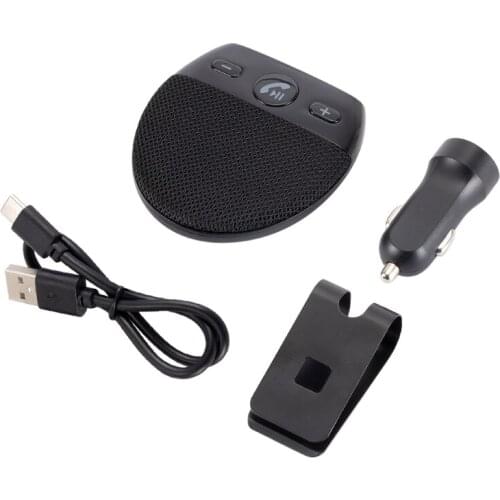 Wireless Vehicle Car Bluetooth V5.0 Speakers Handsfree Car Kit Hands-free Bluetooth Speakerphone Sun Visor Car Accessori