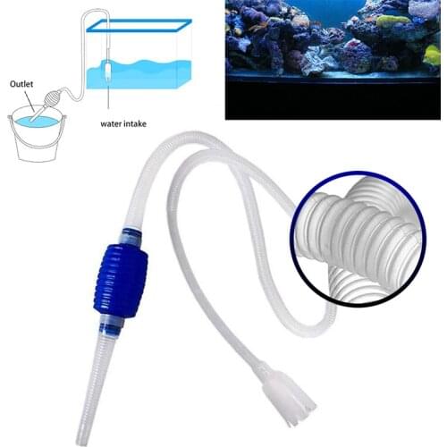 Aquarium Fish Tank Sand Washer Filter Water Changer Suction Pipe Simple Fish Tank Vacuum Siphon Pump Cleaner Tool