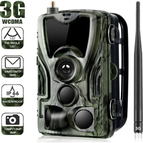 HC-801G 3G Hunting Camera 16MP Trail Camera SMS/MMS/SMTP IP66 Photo Traps 0.3s Trigger Time 940nm LEDs Wild Surveillance Cameras