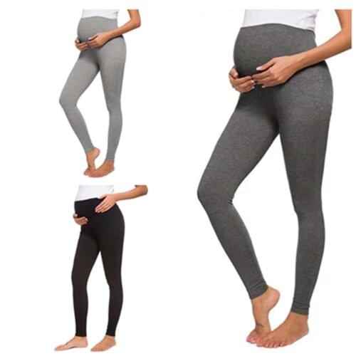 Maternity Legging New Spring Autumn Solid Color Pregnancy Clothes Women Stretchy Slim Pants For Pregnant Women Cotton Trousers