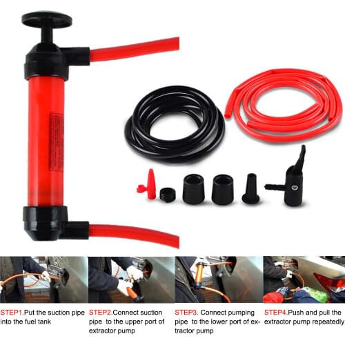 Auto Oil Fluid Fluid Extractor Pump Diesel Hand Syringe Gun Oil Change Pump Kit Oil Sucker