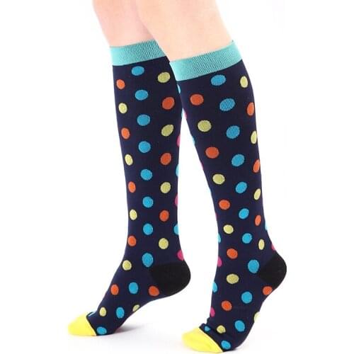 Compression Socks Men Women Varicose Veins Knee High 20-30 Mmhg for NurseKnee High Compression Long Socks Running Sports Socks