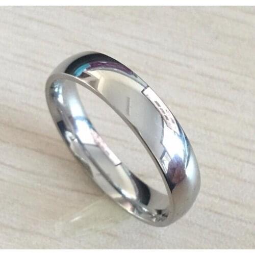 Bulk lots 100PCS Silver Wedding Rings 4mm Band Stainless steel Rings Men Women Comfort fit Finger Rings