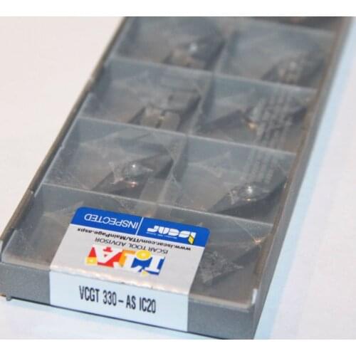 ORIGINAL 10PCS CARBIDE INSERT VCGT 160402-AS IC20
