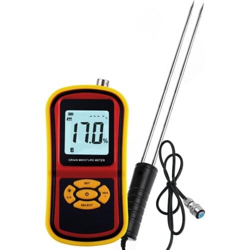 Portable Digital Grain Moisture Meter Hygrometer Humidity Compact High Quality Rice Corn Wheat Tester Analyzer - Range 5~30