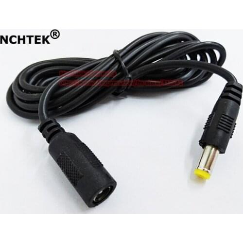 NCHTEK DC Power Jack 5.5x2.1mm Male to Female Extension Adapter Wire Cable For CCTV 2M/Free DHL Shipping/100PCS