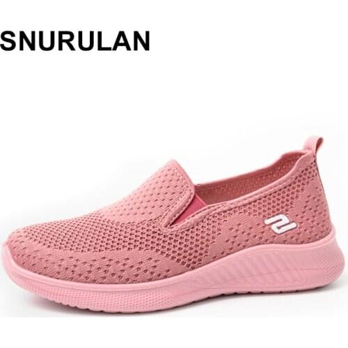 SNURULANWomen Vulcanized Shoes High Quality Women Sneakers Slip on Flats Shoes Women Loafers Sneakers for Women Wedge Sneakers