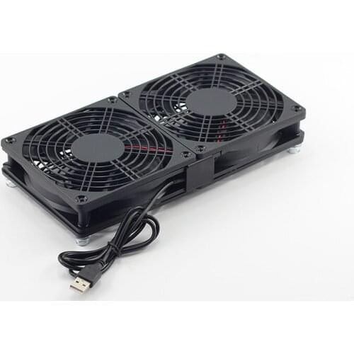 SOVIC DIY Router Cooling Fan 5V 12cm Mute Silent Fan Computer/Case Cooler Wireless router Cooling TV box Fan with Protective net