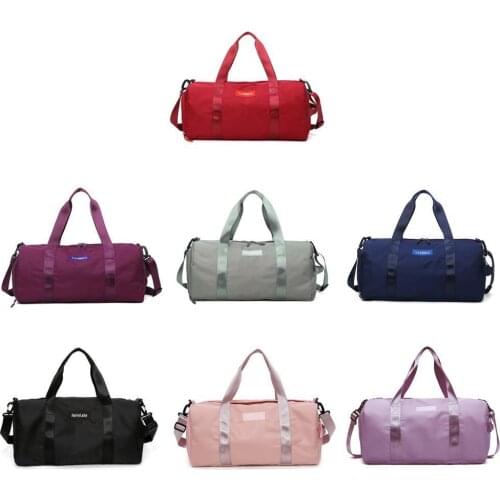 Sports Bag Unisex Wet And Dry Separation Multi-compartment Cylinder Short-distance Portable Travel Bag Yoga Bag Sports Bag