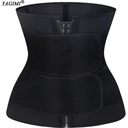 Waist Trainer Neoprene Corset Sweat Belt Slimming Belt Workout Fitness 9 Steel Boned Body Shaper Tummy Control Women Shapewear