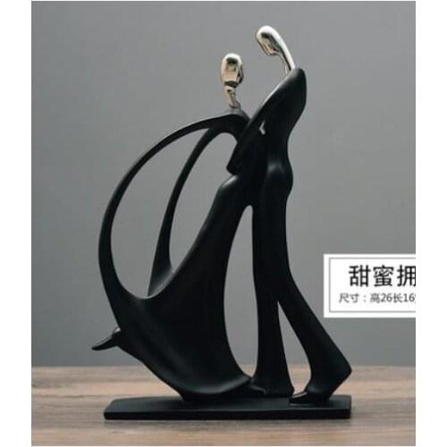 American European character resin wedding gift personality decoration Nordic home living room TV cabinet wine cabinet decoration