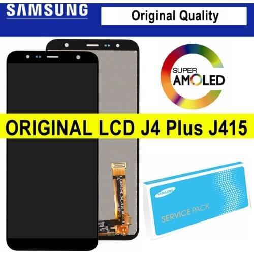 100% Original 6.0'' LCD For Samsung Galaxy J4+ 2018 J4 Plus J415 J415F J410 LCD Display Touch Screen Digitizer Repair Parts