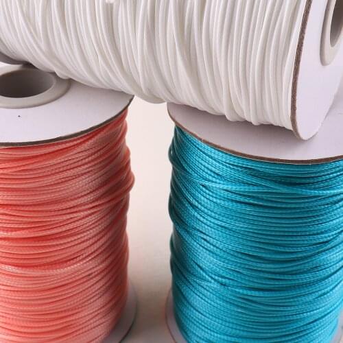 1mm Waxed Beading Thread Green/pink/white Necklace Bracelets Braided Rope For Fashion Jewelry Making Handmade DIY Accessories