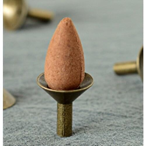 20/30 pcs Backflow Incense holder Ceramic Aromatherapy Furnace Home Office Buda Decorativo Tower Cone Incense Holder