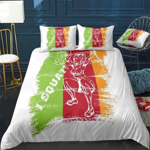 I squat Duvet Cover Comfortable Quilt Home Decora Design Universal Bedding Set Bedclothes+Pillowcase 3pcs
