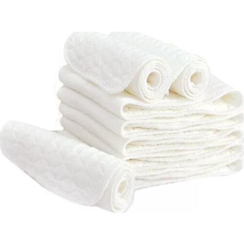 5pc/lot Babys Pure Cotton Cloth Diaper Inserts Newborn Baby Ventilate Diaper Paper Soft Inserts