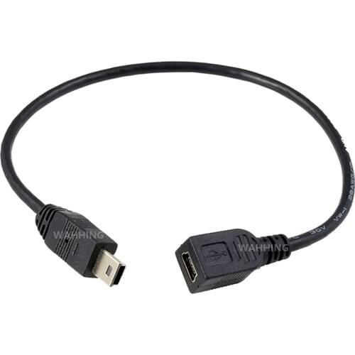 5Pin Mini USB Male To Female Cable Cord Adapter Mini USB Extension Cable Wire for Camera MP3 Phone Tablet 30cm HY931