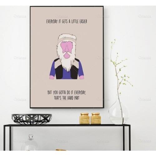 Nordic Abstract Animal Monkey Face Wall Art Canvas Painting Motivational Quote Art Poster Print Wall Picture Bedroom Living Room