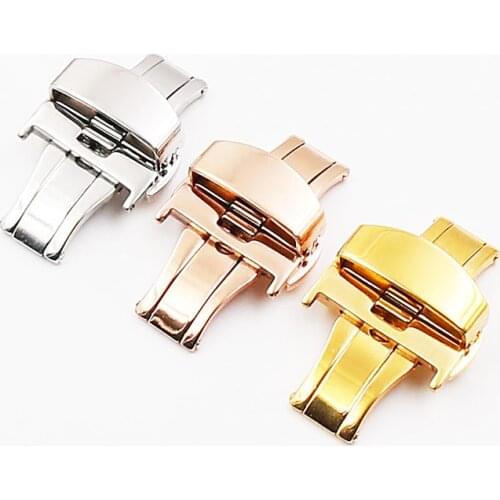 Watch accessories stainless steel double pressure automatic butterfly buckle buckle leather buckle for Tissot cool map T035.407