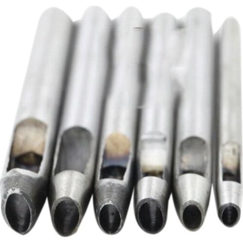 Free shipping high quality oval hole punch tool leather craft DIY tool set 100pcs/lot 5x3.5mm