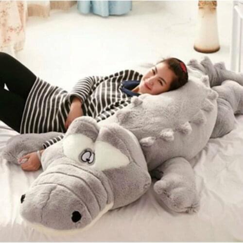 Large Leather Shell Crocodile Soft and Comfortable Pillow Cushion Cute Cartoon Crocodile Girl Day Valentines Day Gift Kid Toy