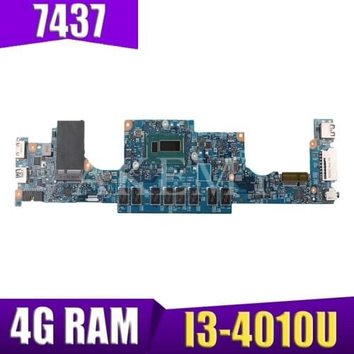 CN-0F6GDH F6GDH For DELL INSPIRON 7437 laptop motherboard DOH40 12310-1 RKNM5 I3-4010U 4GB mainboard notebook PC