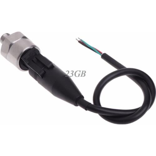 DC5V 100 psi 1/8NPT Pressure Transducer Transmitter Sensor Stainless Steel Oil Air Water M22