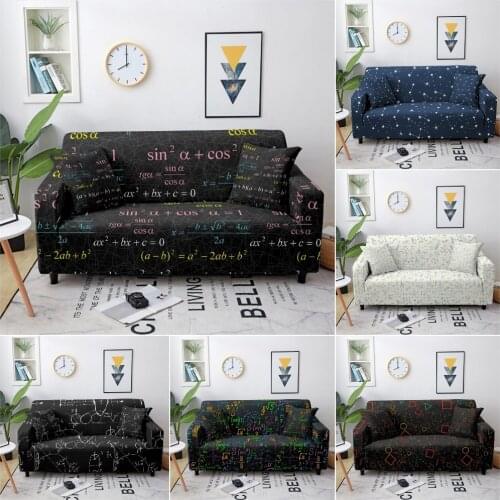 Geometric Mathematics Elastic Sofa Covers For Living Room Stretch Sofa Slipcover Sectional Couch Cover Furniture Protector
