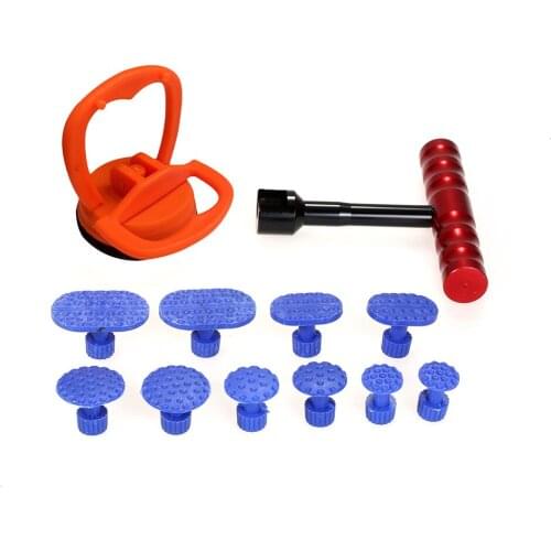Auto Repair Tool Car Dent Repair Dent Puller Kit Hammer Reverse Hammer 10Pcs Universal Auto body suction cup