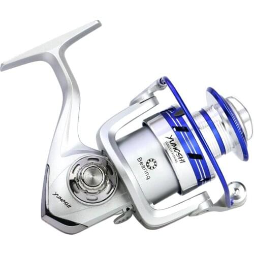 Spinning Fishing Reels Plastic Metal Silver 5.5:1 13 Ball Bearings Saltwater Fishing Jigging Spinning Reel AL4000 AL5000