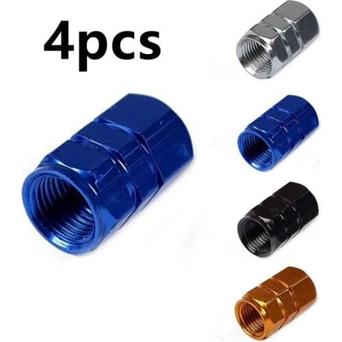 4pcs Aluminum Alloy Car Wheel Tire Valve Caps Tyre Rim Stem Covers Airdust Waterproof For Automobiles Motorcycles Trucks Bikes