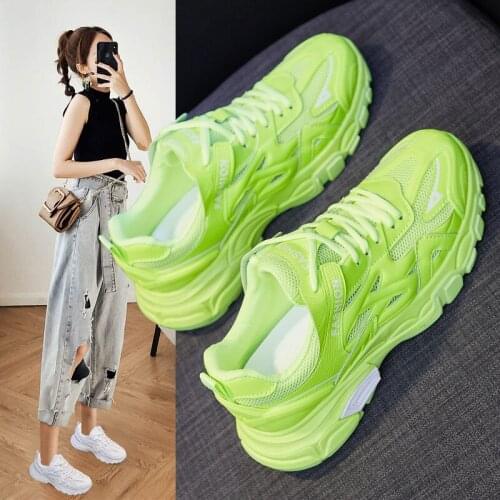 2020 New Hot Female Ins Tide Breathable All-match Sports Shoes Trendy Comfortable Student Casual Running Shoes Womens Shoes